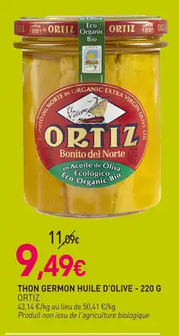 naturéO ORTIZ Thon germon huile d'olive - 220 g offre