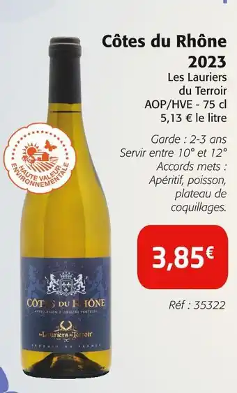 Colruyt Les Lauriers du Terroir Côtes du Rhône 2023 offre