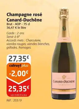 Colruyt Canard-Duchêne Champagne rosé offre