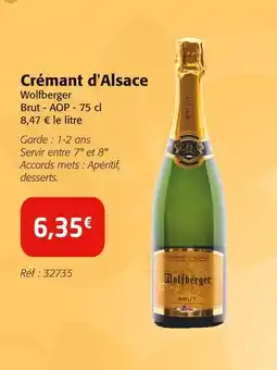 Colruyt WOLFBERGER Crémant d'alsace offre