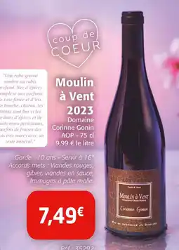 Colruyt Domaine Corinne Gonin Moulin à Vent 2023 offre