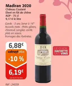 Colruyt Château Coulané Madiran 2020 offre