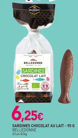 naturéO BELLEDONNE Sardines chocolat sardines chocolat au lait - 90 g offre