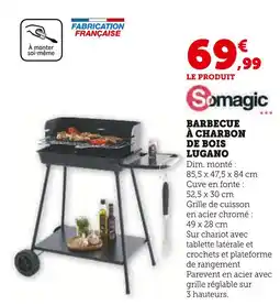 Hyper U Somagic Barbecue à charbon de bois Lugano offre