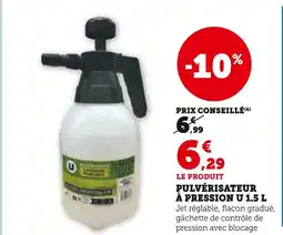 Hyper U U Pulvérisateur à pression 1.5 l offre