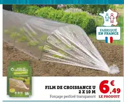 Hyper U U Film de croissance 2 x 10 m offre