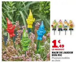 Hyper U Nain de jardin sur pic offre