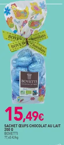 naturéO BOVETTI Sachet œufs chocolat au lait offre