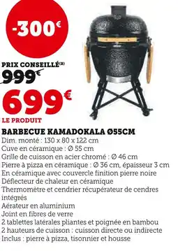 Hyper U Barbecue kamadokala ø55cm offre