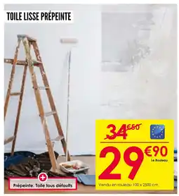 Décor Discount Toile lisse prépeinte offre