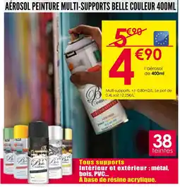 Décor Discount BELLE COULEUR Aérosol peinture multi-supports 400ml offre