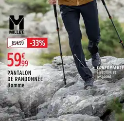 Intersport Millet Pantalon de randonnée homme offre