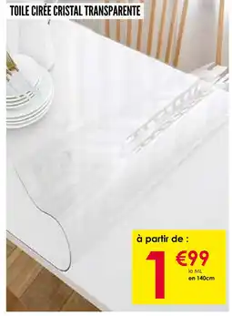 Décor Discount Toile cirée cristal transparente offre