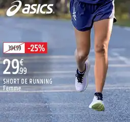 Intersport Asics Short de running femme offre