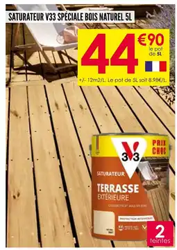 Décor Discount V33 Saturateur spéciale bois naturel offre