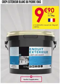 Décor Discount Crêpi extérieur blanc ou pierre 15kg offre