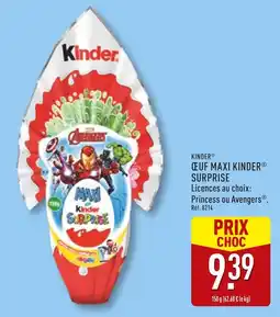 ALDI KINDER Œuf maxi surprise offre