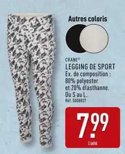 ALDI CRANE Legging de sport offre