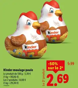 Lidl Kinder Kinder moulage poule offre