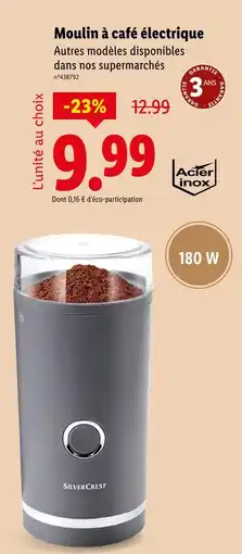 Lidl SILVERCREST Moulin à café électrique offre