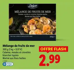 Lidl Deluxe Mélange de fruits de mer offre