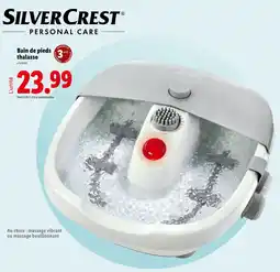 Lidl SilverCrest Bain de pieds thalasso offre