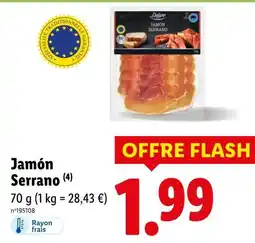 Lidl Deluxe Jamon Serrano offre