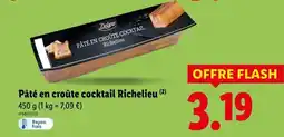 Lidl DELUXE Pâté en croûte cocktail richelieu offre