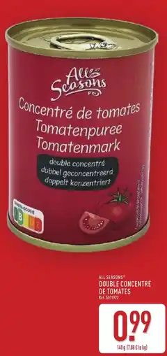 ALDI Double concentré de tomates offre