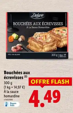 Lidl DELUXE Bouchées aux écrevisses offre