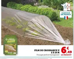 Super U U Film de croissance 2 x 10 m offre