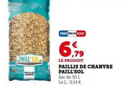 Super U PAILL'SOL Paillis de chanvre offre