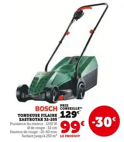 Super U BOSCH Tondeuse filaire easyrotak 32-205 offre