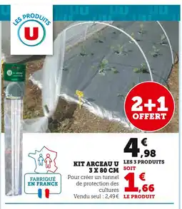 Super U U Kit arceau u 3 x 80 cm offre