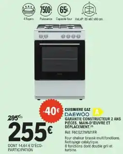 E.Leclerc Cuisiniere gaz daewoo offre