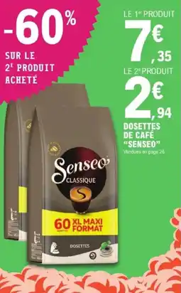 E.Leclerc Dosettes de café senseo offre