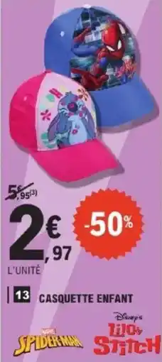 E.Leclerc Casquette enfant offre