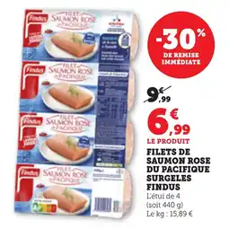 Bi1 FINDUS Filets de saumon rose du pacifique surgeles offre