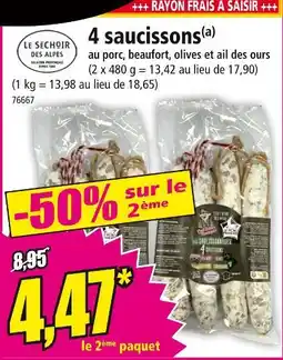 Norma Le Sechoir Des Alpes 4 saucissons offre