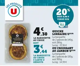 U Express U Quiche lorraine offre