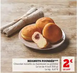 U Express Beignets fourrés offre