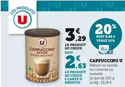 U Express U Cappuccino offre