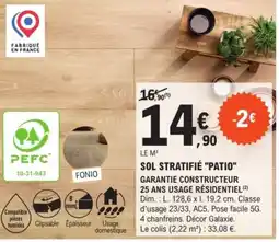 E.Leclerc Brico Sol stratifié "patio" offre