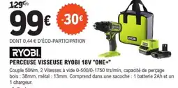 E.Leclerc Brico RYOBI Perceuse visseuse ryobi 18v "one+" offre