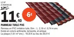 E.Leclerc Brico Panneau tuile pvc offre