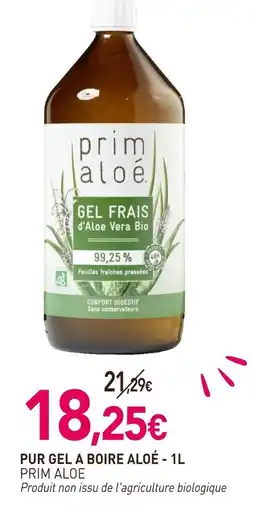 naturéO PRIM ALOE Pur gel a boire aloé offre