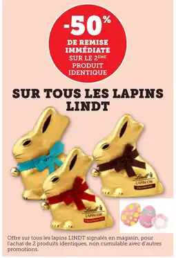 Maximarché LINDT Sur tous les lapins offre