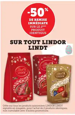 Maximarché LINDOR LINDT Sur tout offre