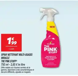 Netto THE PINK STUFF Spray nettoyant multi-usages miracle offre