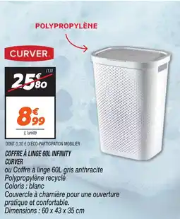 Netto CURVER Coffre à linge 60l infinity offre